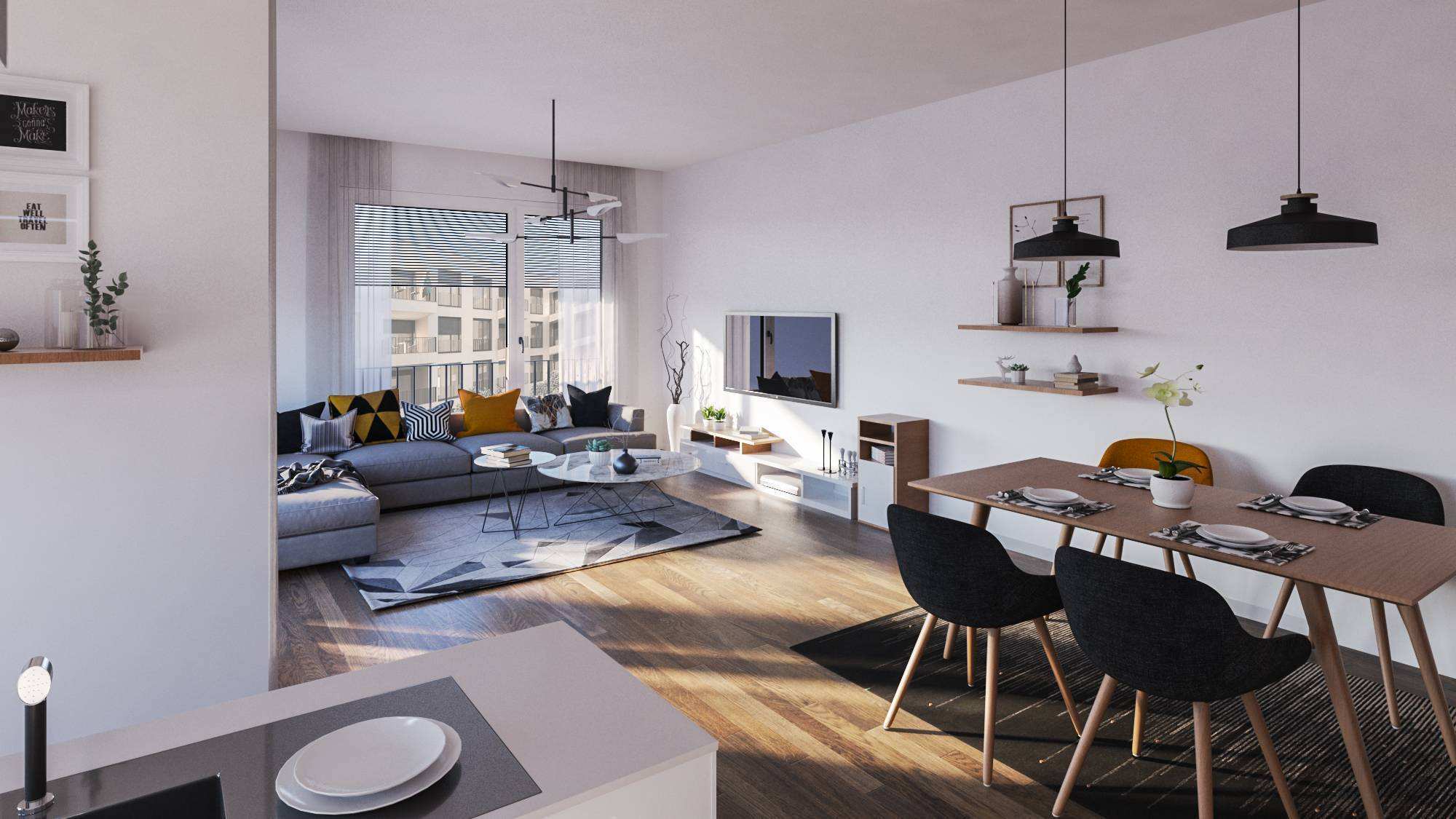Modern apartment design in Germany